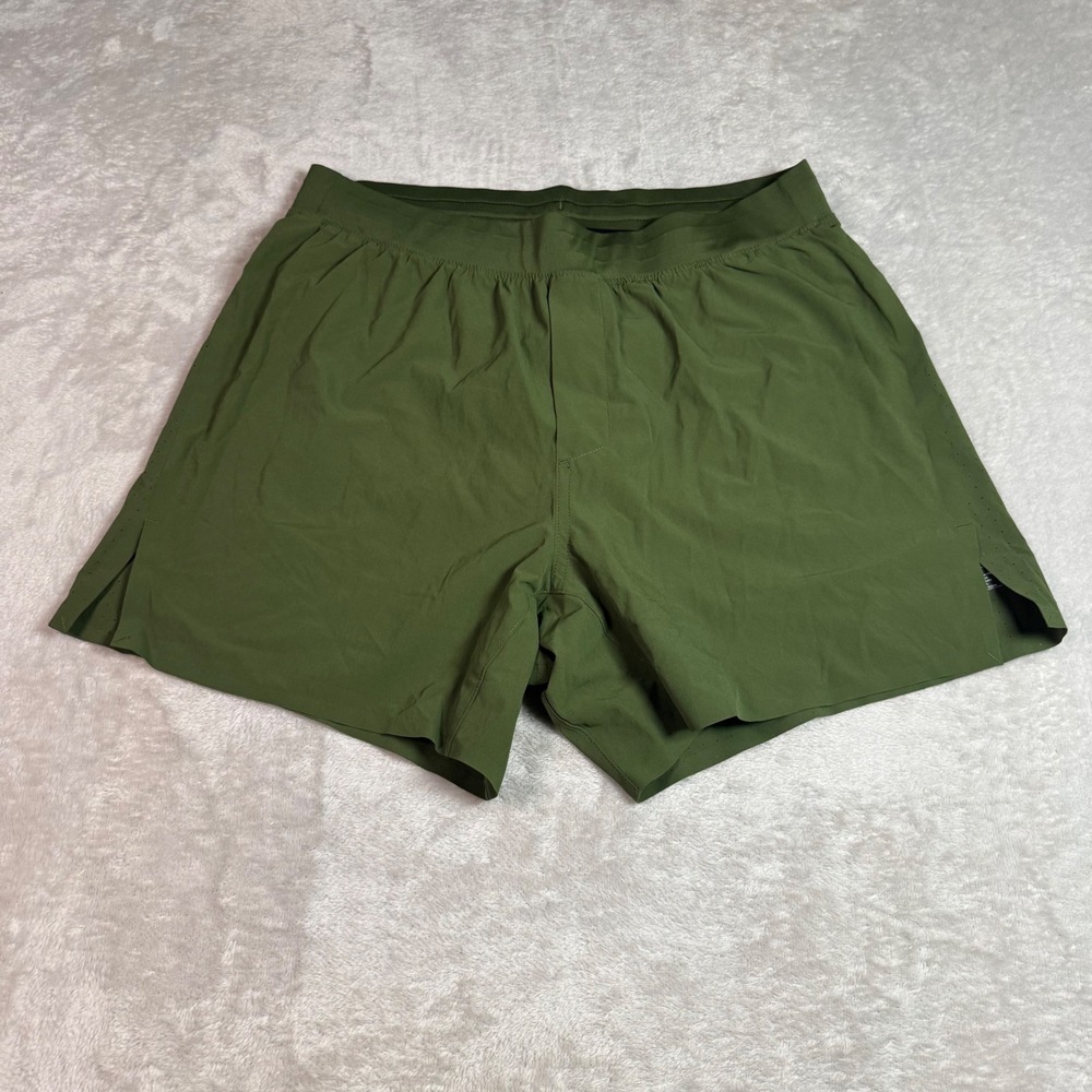 NWT Ten Thousand Distance Short Green M 5" Inseam Mens Running Shorts